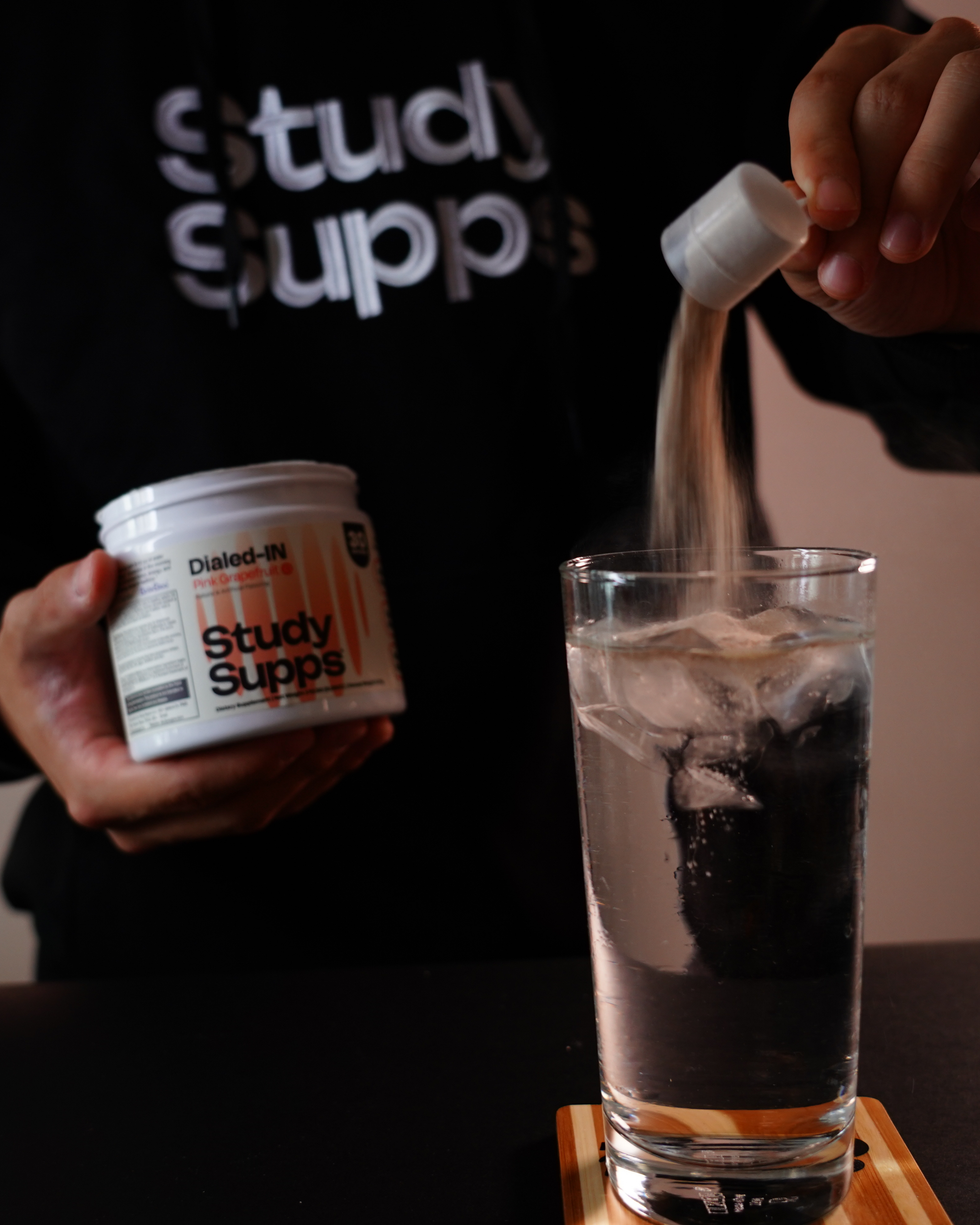 Add one scoop